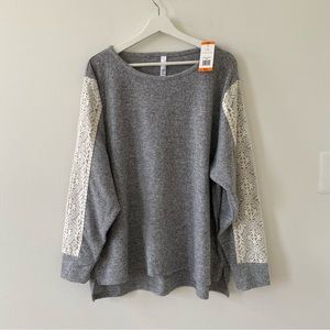 Flora Nikrooz Women’s Long Sleeve with Lace Top NEW